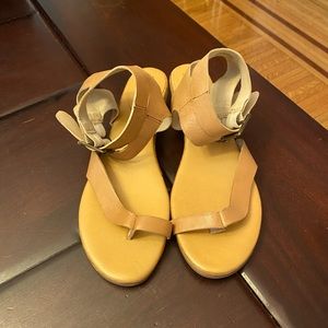 Leather strapped sandals